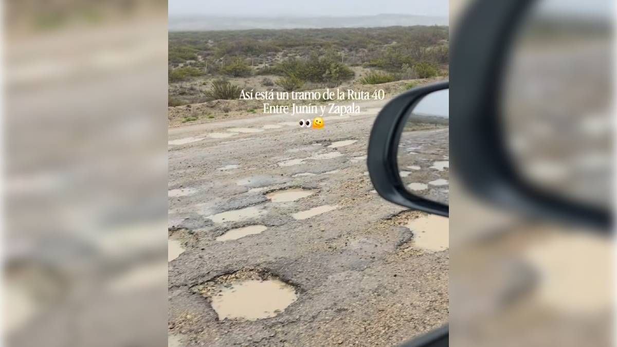 La Ruta 40 que une Junín y Zapala se vuelve una prueba de paciencia para cualquier conductor que se anime a transitarla