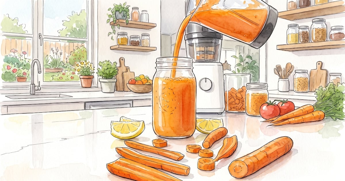 Jugo o zanahoria entera: la decisión que cambia cuánto hidrata, cuánto sacia y cuánto azúcar suma